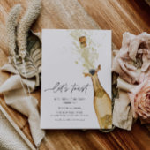 Laten we Toast Couples Engagement Party uitnodigen Kaart