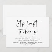 Laten we toast maken op de kauwers, Surprise Birth Kaart (Voorkant / Achterkant)