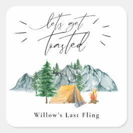 Laten we Toasted Bachelorette Gift Labels