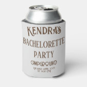 Laten we Toasted Camp Bachelorette Party gaan houd Blikjeskoeler (Blikje Achterkant)