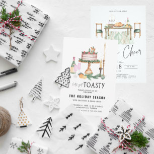 Laten we Toasty halen   Uitnodiging feestdag