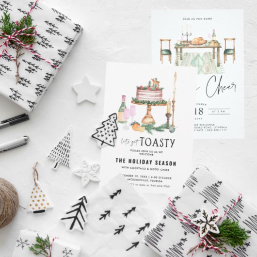 Laten we Toasty halen | Uitnodiging feestdag