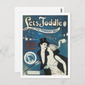 Laten we Toddle bij de Midnight Ball Briefkaart (Voorkant / Achterkant)