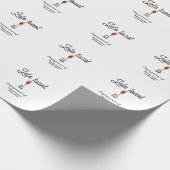 Laten we toosten op verlovingsfeest naam datum gla cadeaupapier (Hoek)