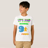 Laten we Trampoline Birthday Boy gaan pakken T-shirt (Voorkant volledig)