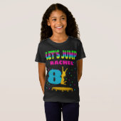 Laten we Trampoline Birthday Custom T-shirt (Voorkant volledig)