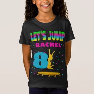 Laten we Trampoline Birthday Custom T-shirt