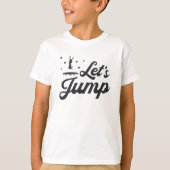 Laten we Trampoline Gymnast Funny Trampolining van T-shirt (Voorkant)