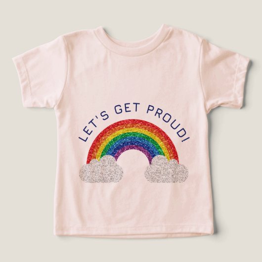 Laten we trots zijn T-shirt (Design voorkant)
