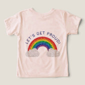 Laten we trots zijn T-shirt (Design achterkant)