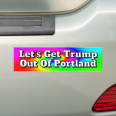 Laten we Trump uit Portland halen Bumpersticker (Op auto)