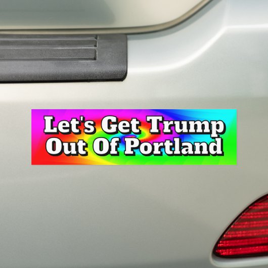 Laten we Trump uit Portland halen Bumpersticker (Op auto)