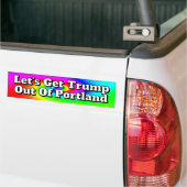 Laten we Trump uit Portland halen Bumpersticker (Op Truck)