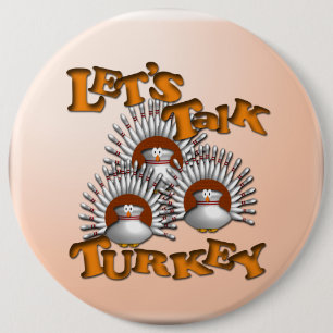 Laten we Turkije spreken Ronde Button 6,0 Cm