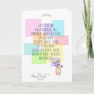 Laten we u dankbaar zijn bedankkaart