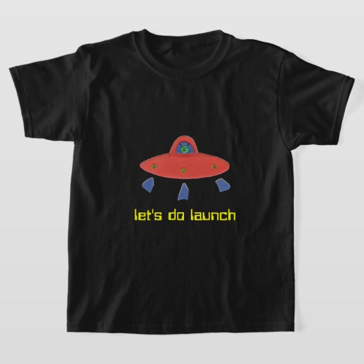Laten we UFO lanceren T-shirt (Laagn)