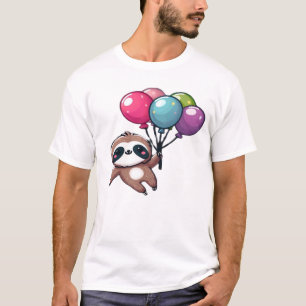 Laten we uitgaan het is mijn verjaardag Ballon Lui T-shirt