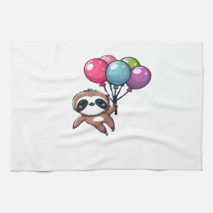 Laten we uitgaan het is mijn verjaardagsballon lui theedoek