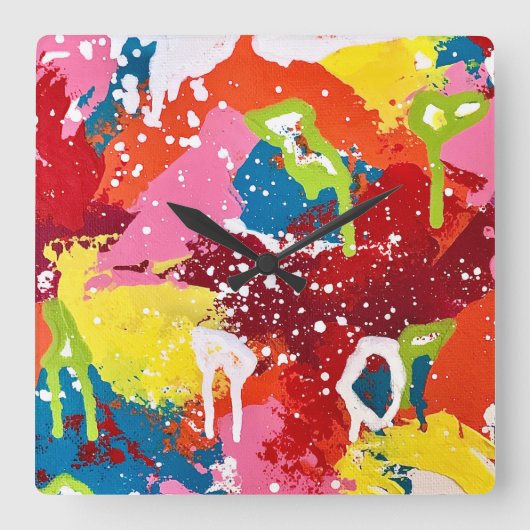 Laten we uitgaan met een knal wandklok (Voorkant)