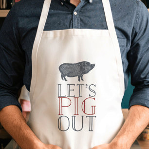 Laten we uitgraven   Zomer BBQ Standaard Schort