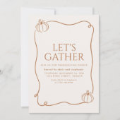 Laten we  uitnodigen kaart (Voorkant)