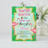 Laten we uitnodigen voor dames in de nacht kaart (Staand voorkant)