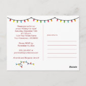 Laten we uitnodigen voor een laat kerstfeest | briefkaart (Achterkant)