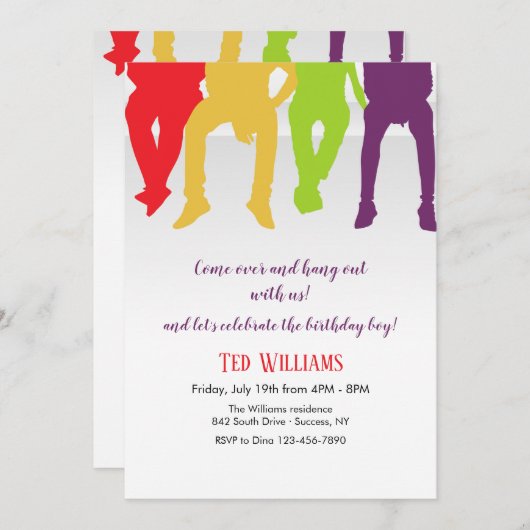 Laten we Uitnodiging ophangen (Voorkant / Achterkant)