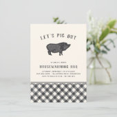 Laten we uitsteken | De Housewarming Party van de  Kaart (Staand voorkant)