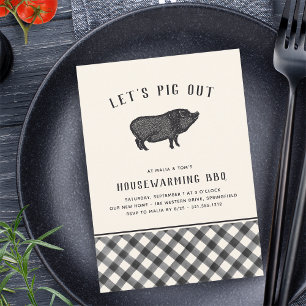 Laten we uitsteken   De Housewarming Party van de  Kaart