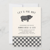 Laten we uitsteken | Summer BBQ Engagement Party Kaart (Voorkant)