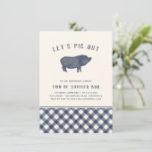 Laten we uitsteken | Summer BBQ Party Kaart (Staand voorkant)