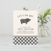 Laten we uitsteken | Summer BBQ Party Kaart (Staand voorkant)