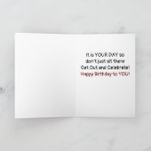 LATEN WE UW BIEDDAG CELEBRATEN ***DAD** KAART (Binnen)