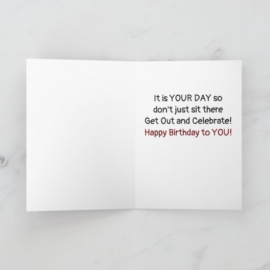 LATEN WE UW BIEDDAG CELEBRATEN ***DAD** KAART (Binnen)