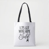 Laten we uw huis verkocht Canvas tas (Voorkant)