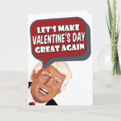 Laten we Valentijnsdag weer groot maken, Trump Kaart (Voorkant)
