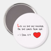 Laten we van elkaar houden magneet (Voorkant / Achterkant)