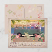 Laten we van het leven een avontuur maken briefkaart (Voorkant / Achterkant)