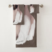 Laten we vandaag even vegen, St. Bernard Puppy Sty Bad Handdoek (Insitu)