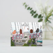 Laten we vandaag geweldig maken briefkaart (Staand voorkant)