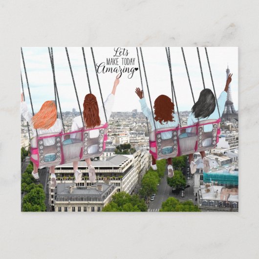 Laten we vandaag geweldig maken briefkaart (Voorkant)