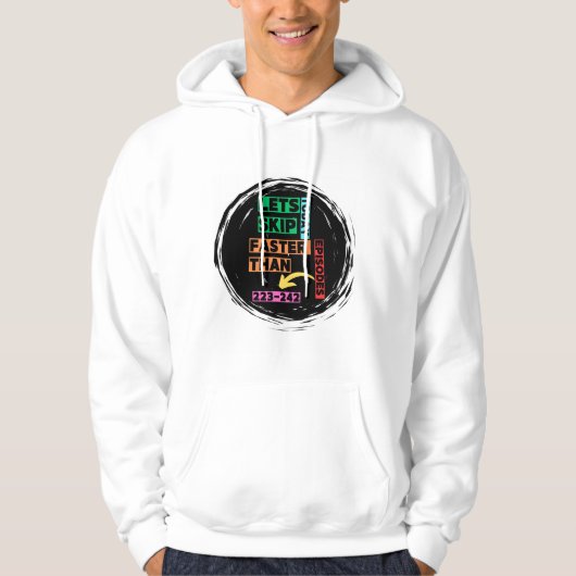 "Laten we vandaag overslaan" Funny Anime Hoodie (Voorkant)