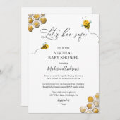 Laten we veilig virtueel Baby shower zijn Kaart (Voorkant / Achterkant)