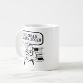 Laten we verboden boeken lezen Retro Koffiemok (Voorkant links)