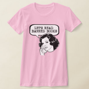 Laten we verboden boeken lezen Retro T-shirt