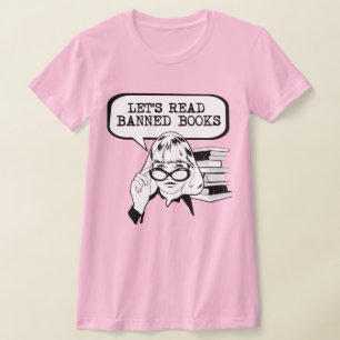 Laten we verboden boeken lezen Retro T-shirt