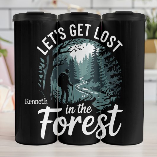 Laten we verdwalen in het bos - Avontuur Thermosbeker
