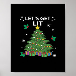 Laten we verlicht essentiële esthetische stijl poster