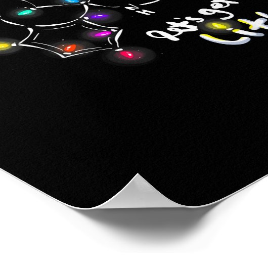 Laten we verlicht kerst ketamine te krijgen poster (Hoek)